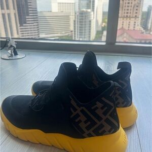 Stylish Black and Yellow Men's Shoes